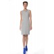Grey dress with front detail 
