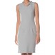 Grey dress with front detail 