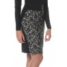 Black Skirt with Lace Detail 