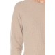 Pull beige col amovible