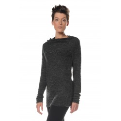 Pull bouclette gris