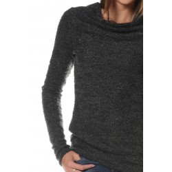 Pull gris col bénitier