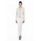 Beige jacket tall woman