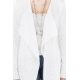 Long gilet blanc ouvert