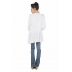 Long gilet blanc ouvert