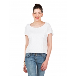T-shirt blanc emmanchure "cape" 