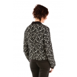 Black Lace Bomber 