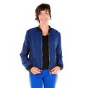 Royal Blue Lace Bomber