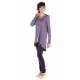 Heather Purple tunic with long sleeves