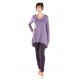 Heather Purple tunic with long sleeves