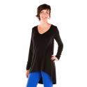 Black tunic with long sleeves