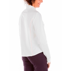 Shirt at waist in white and pink binding