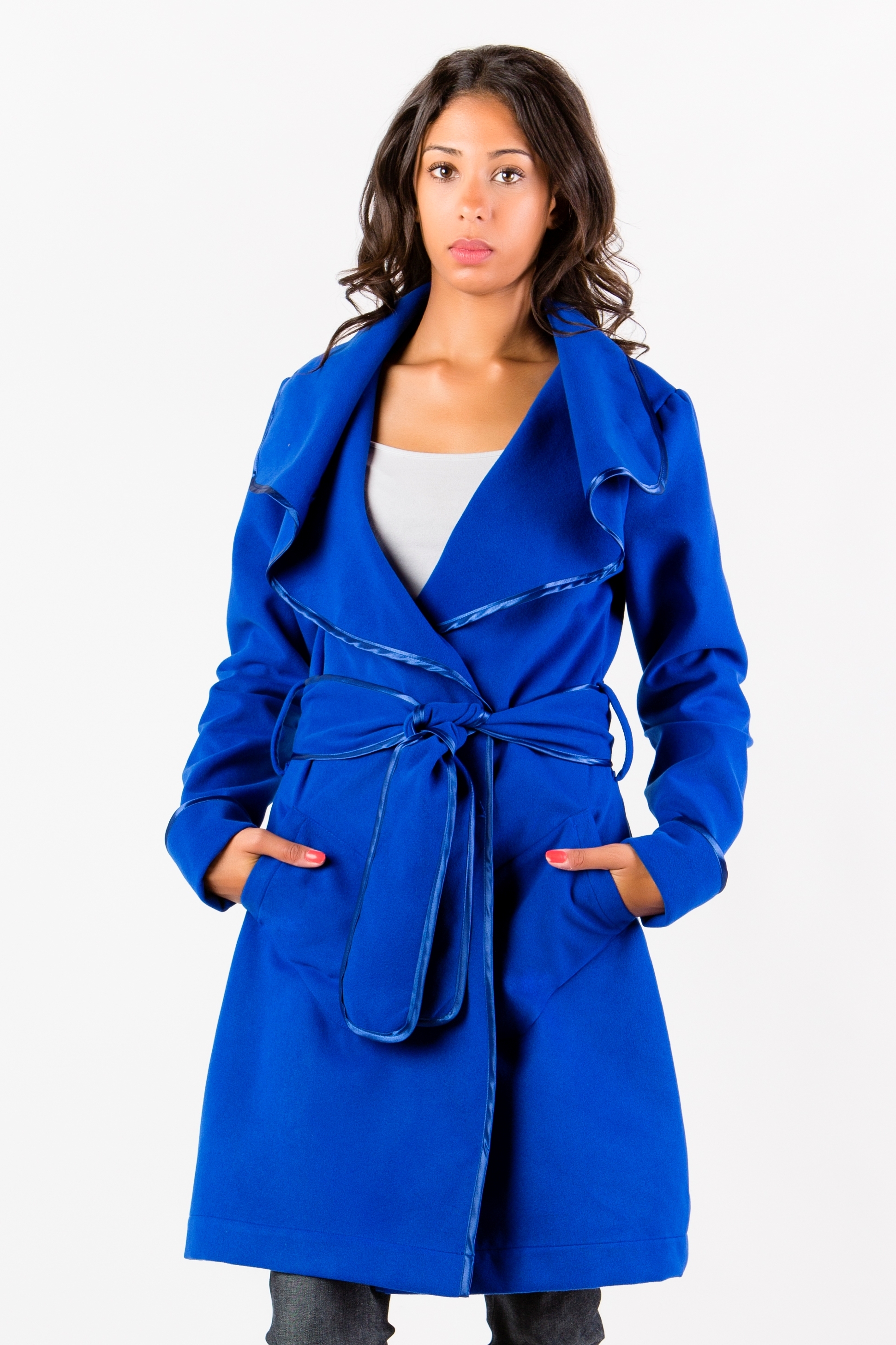 parka bleu roi femme