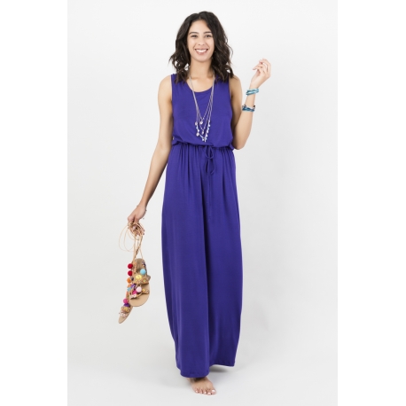 Robe longue débardeur violette