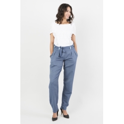 Cigarette Fluid Knotted Pants