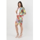 Veste cintrée multicolore