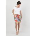 Straight skirt multicolored