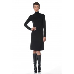 Black turtleneck dress tall woman clothing