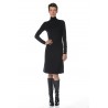 Black turtleneck dress tall woman clothing