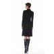 Black turtleneck dress tall woman clothing